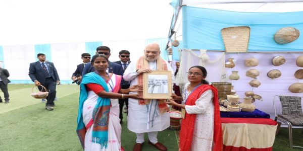 Union Home Minister Amit Shah Launching Vibrant Village Programme-II at Nathunpur Along Indo-Bangladesh Border on Friday.