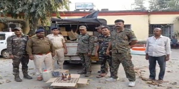 अवैध शराब का बड़ा खुलासा, चार लाख का शराब जब्त
