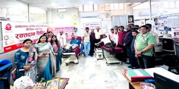 अग्रवाल युवा मंडल ने किया सप्तम स्वैच्छिक रक्तदान शिविर