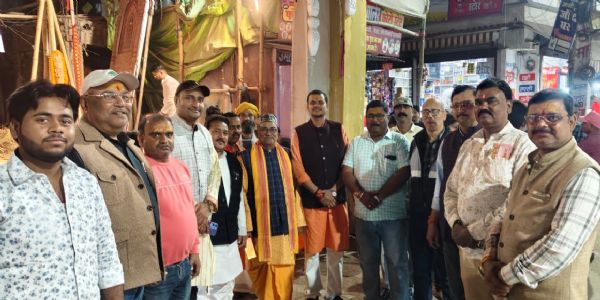 छपरा में मंडप पूजन के साथ रामनवमी शोभा यात्रा का तैयारी शुरू