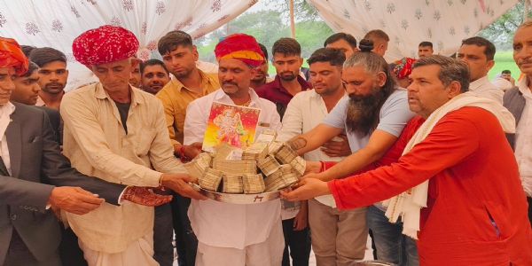 आसींद के बराणा में 82.72 लाख रुपये का मायरा