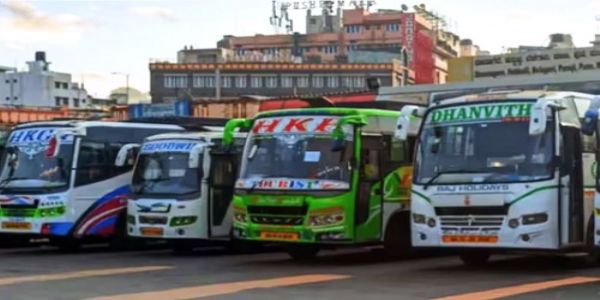 आज रात से 35 हजार निजी बसों का चक्का जाम