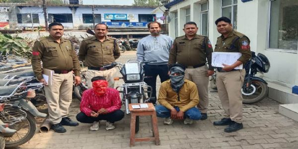 श्योपुरः महंगे शौक पूरे करने के लिए बाइक से स्नैचिंग करने वाला और उसका साथी गिरफ्तार