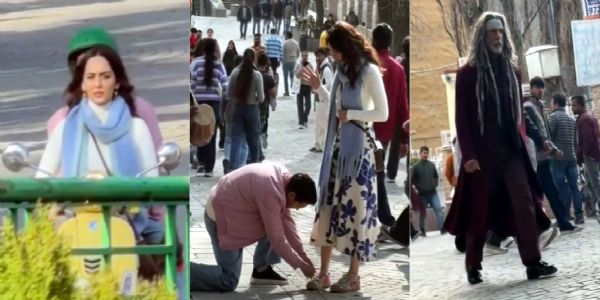 फिल्म स्नैप की शूटिंग के दौरान कुछ दृश्यों में कलाकार फिल्म स्नैप की शूटिंग के दौरान कुछ दृश्यों में कलाकार