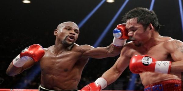 दिग्गज मुक्केबाज़ फ्लॉयड मेवेदर जूनियर और मैनी पैकियाओ दिग्गज मुक्केबाज़ फ्लॉयड मेवेदर जूनियर और मैनी पैकियाओ