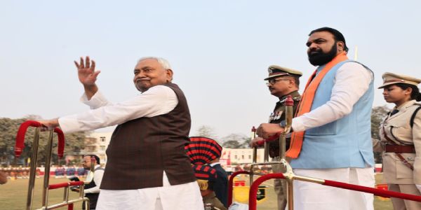 बिहार पुलिस सप्ताह-2026 के सामूहिक परेड-सह-वार्षिक पारितोषिक वितरण कार्यक्रम में शामिल हुए मुख्यमंत्री