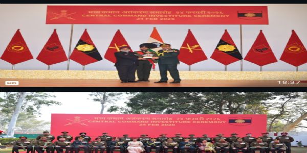 मध्य कमान अलंकरण समारोह में वीरता और उत्कृष्ट सेवा को किया सम्मानित