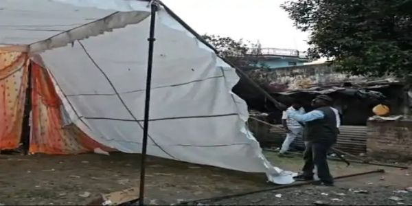 अनूपपुर: पटवारी हडताल 13वां दिन: प्रशासन ने खाली कराया धरना स्थाल, उखाडा टेंट