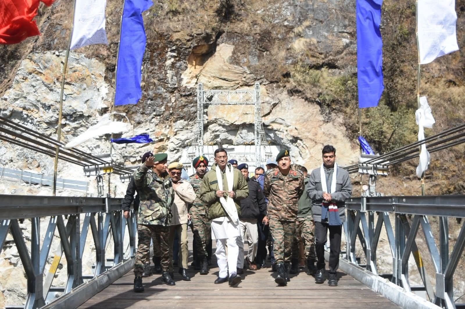 Taram chu bridge inauguration Taram chu bridge inauguration