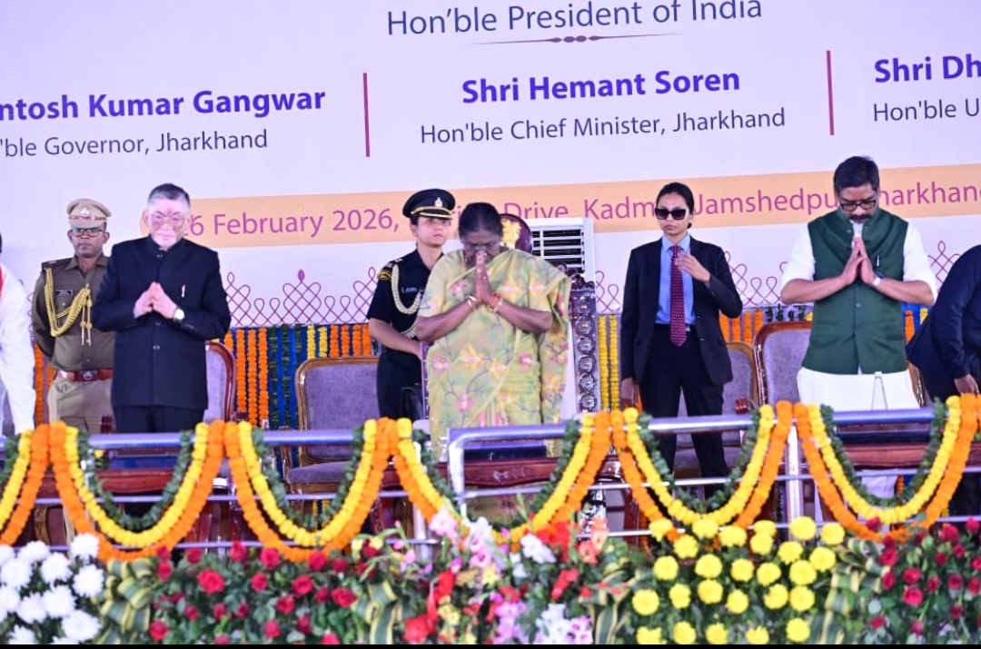 माननीय राष्ट्रपति श्रीमती द्रौपदी मुर्मु ने श्री जगन्नाथ आध्यात्मिक एवं सांस्कृतिक केंद्र के निर्माण हेतु शिलापट्ट का अनावरण