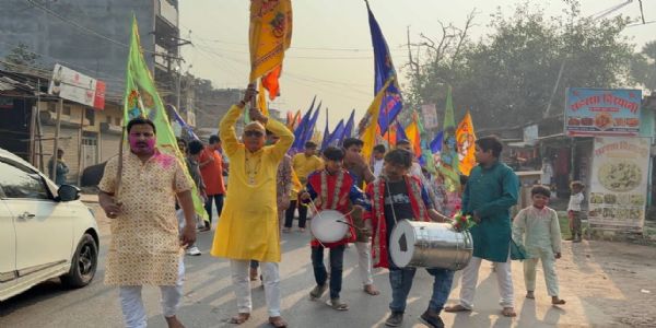 फाल्गुन शुक्ल पक्ष एकादशी पर बाबा श्याम की भव्य निशान यात्रा का आयोजन