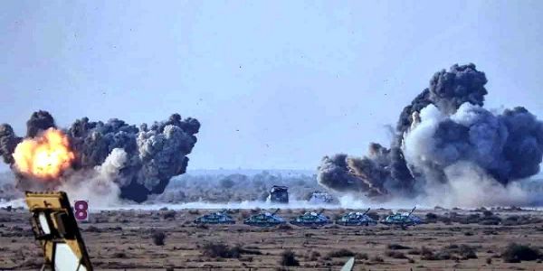 पोखरण फायरिंग रेंज में 