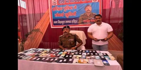 सिडकुल पुलिस ने ढूंढ कर लौटाए, खोए 140 मोबाइल फोन