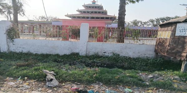 तारडीह प्रखंड के कुर्सो- नदियामी स्थित दुर्गा स्थान में गंदगी से श्रद्धालु परेशान