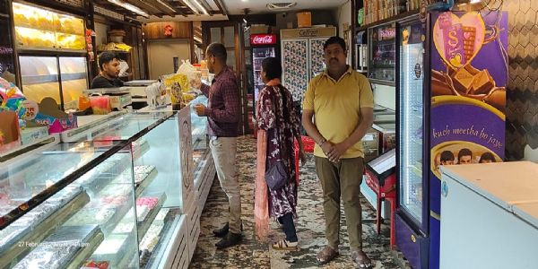 होली त्याेहार से पहले खाद्य एवं औषधि प्रशासन की टीम ने चलाया जांच अभियान