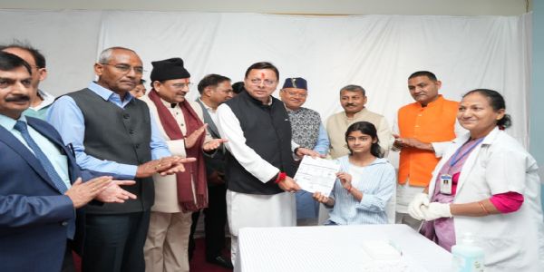 बेटियों का एचपीवी टीकाकरण उनके स्वस्थ जीवन का सुरक्षा कवच: मुख्यमंत्री धामी