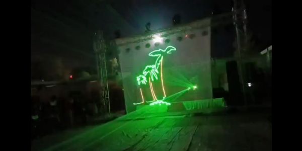 “एक जिला एक उत्पाद, स्वर्णिम जैसलमेर - विरासत भी, विकास भी” विषय पर भव्य लेज़र शो