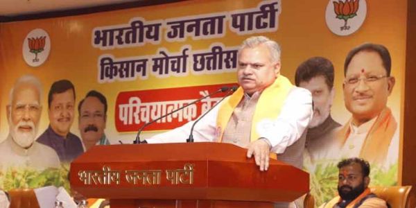 रायपुर : किसान मोर्चा भाजपा का आधार स्तंभ : अजय जामवाल