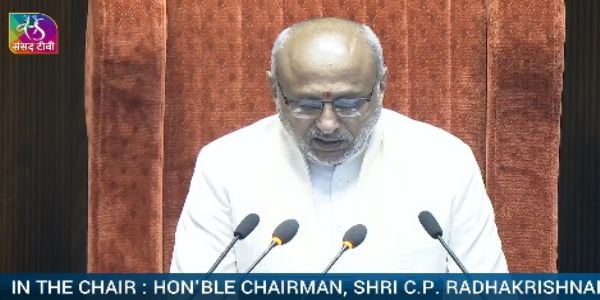 राज्यसभा के सभापति सी. पी. राधाकृष्णन