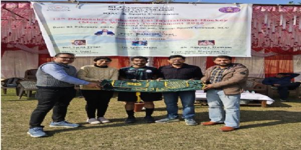 पद्मश्री श्याम लाल मेमोरियल हॉकी टूर्नामेंट के सेमी फाइनल में पहुंचा श्याम लाल कॉलेज