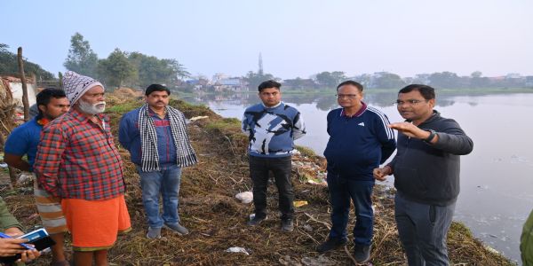 5.5 हेक्टेयर में विकसित सूरजताल तालाब की लौट रही है पुरानी चमक, सूर्यदेव और तालाब का मनमोहक संगम