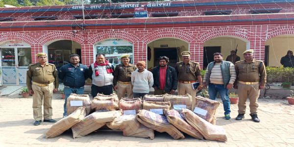 01 करोड़ 64 लाख 50 हजार रुपये का गांजा बरामद, दाे तस्कर गिरफ्तार