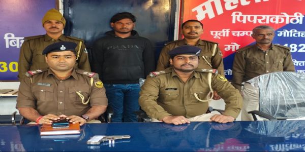 डकैती कांड का मुख्य आरोपित पिस्टल और जिंदा कारतूस के साथ गिरफ्तार