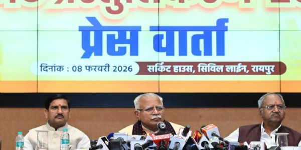 केंद्र सरकार छत्तीसगढ़ के सर्वांगीण विकास के लिए संवेदनशील : मनोहर लाल