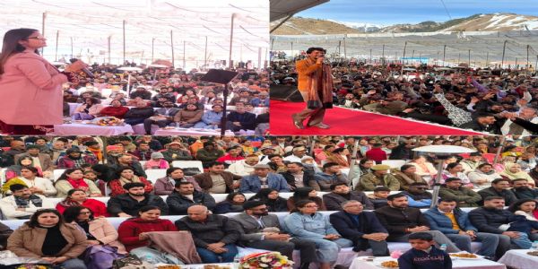 सरथल विंटर फेस्टिवल में उमड़ा जनसैलाब, बर्फबारी और लोकसंस्कृति ने मोहा मन