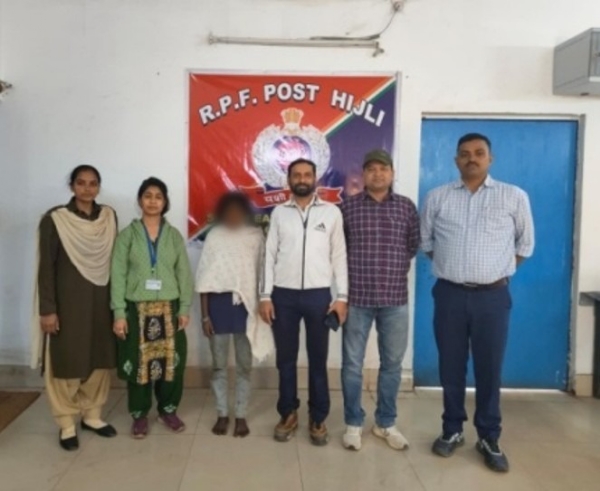 हिजली रेलवे स्टेशन पर आरपीएफ द्वारा सुरक्षा