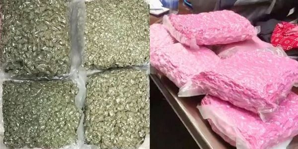 लखनऊ एयरपोर्ट पर बैंकाॅक से आए दाे यात्रियों के पास मिला करोड़ों का मादक पदार्थ