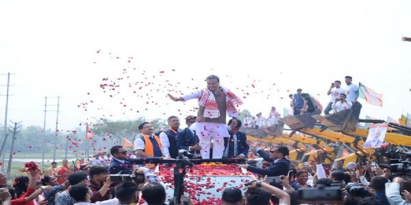 असमः भाजपा की “जन आशीर्वाद यात्रा” के दूसरे दिन भी दिखी भारी जनभागीदारी