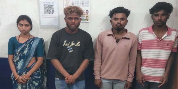 पत्नी ने प्रेमी के साथ मिलकर की थी पति की हत्या, पत्नी सहित चार आराेपित गिरफ्तार