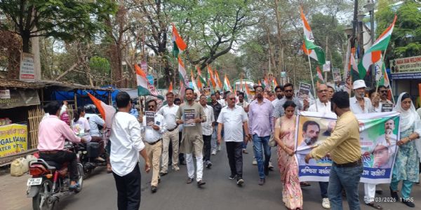 एसआईआर के विरोध में कांग्रेस जिला कमेटी का प्रदर्शन