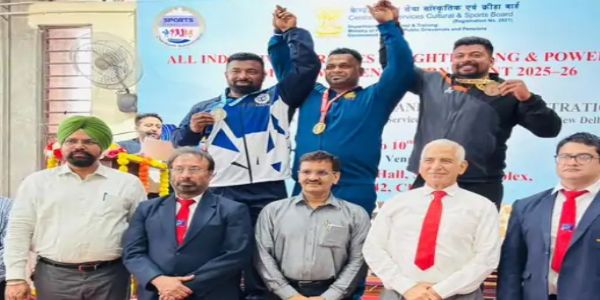 मुरादाबाद के प्रदीप कुमार ने चंडीगढ़ में आयोजित सिविल सर्विसेज वेटलिफ्टिंग एवं पावरलिफ्टिंग टूर्नामेंट में जीता रजत पदक