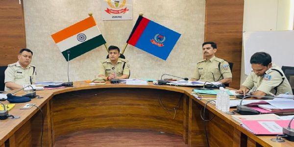 एसपी ने अधिकारियों को एंटी क्राइम चेकिंग करने का दिया निर्देश