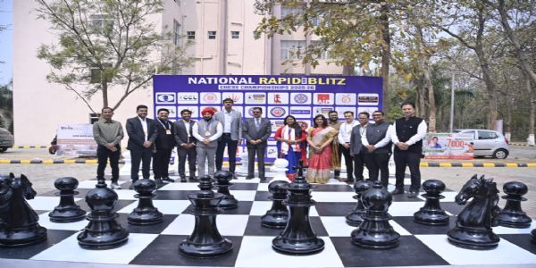 सरला बिरला विवि में नेशनल रैपिड-ब्लिट्ज चेस चैंपियनशिप शुरू, 450 खिलाड़ी मैदान में