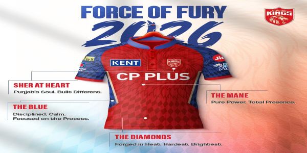 इंडियन प्रीमियर लीग से पहले पंजाब किंग्स ने लॉन्च की नई जर्सी