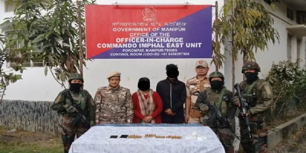 मणिपुर में गिरफ्तार उग्रवादी संगठन केसीपी के दो कैडर