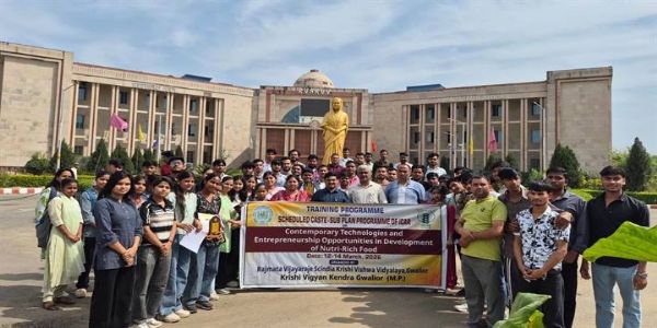 ग्वालियरः पोषक तत्वों से भरपूर भोजन की समकालीन तकनीकों पर तीन दिवसीय प्रशिक्षण संपन्न