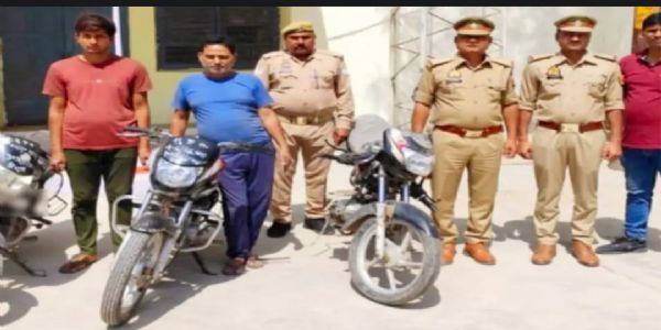 मोटरसाइकिल चोर गिरोह का पर्दाफाश, दो आरोपित गिरफ्तार