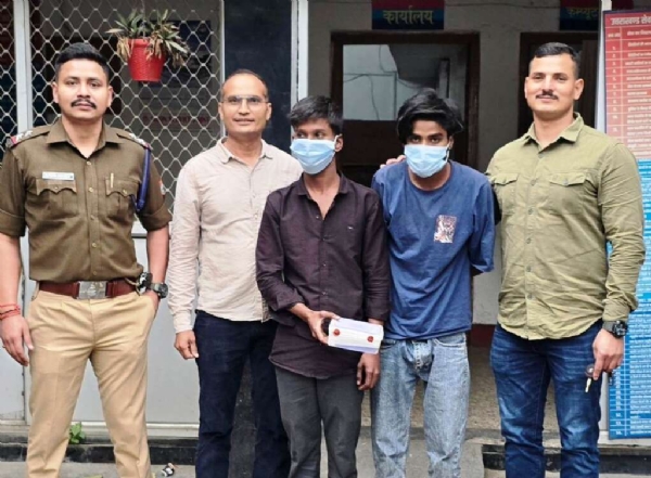 मंगलपड़ाव मोबाइल लूट कांड का खुलासा, GPay से ₹42 हजार उड़ाने वाले दो युवक गिरफ्तार