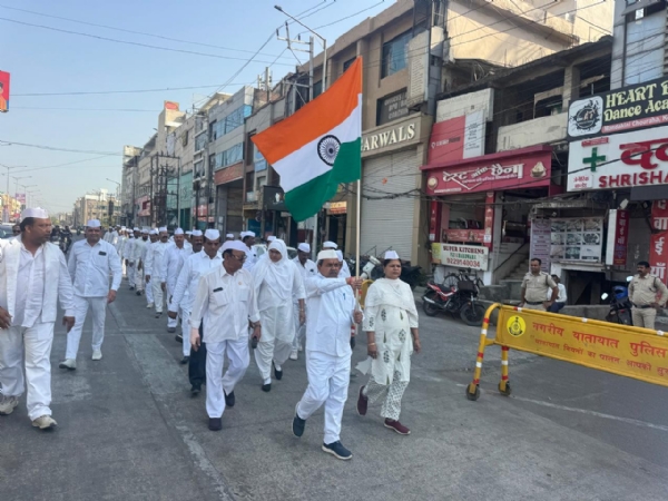 कोलार में कांग्रेस सेवादल की प्रभात फेरी