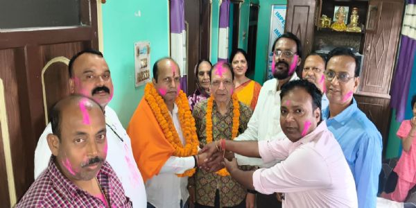 श्याम भक्त मण्डल ने किया जदयू नव मनोनीत जिलाध्यक्ष का स्वागत