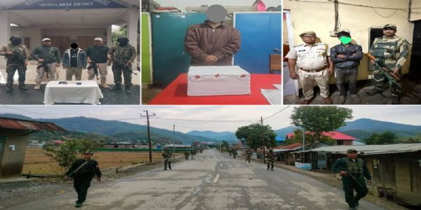 मणिपुरः विभिन्न इलाकों से अवैध हथियार, मादक पदार्थ एवं चोरी की घटनाओं में शामिल गिरफ्तार तीन अपराधी