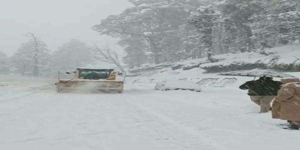 मनाली में अचानक बर्फबारी से बढ़ी पर्यटकों की परेशानी, बर्फ में फंसे सैंकड़ों वाहनों को निकालने में जुटी पुलिस