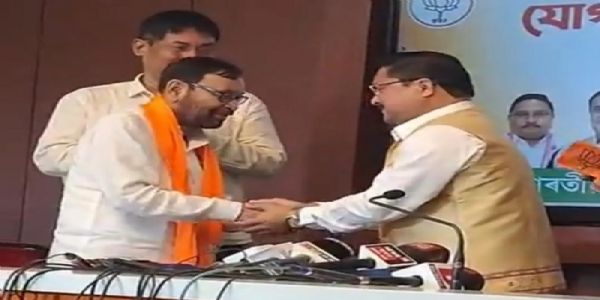 अगप छोड़ भाजपा में शामिल हुए भूपेन राय सोमवा