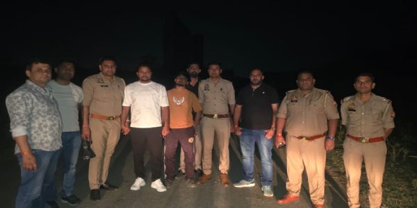 पुलिस मुठभेड़ में बदमाश सुंदर भाटी गैंग के दो गुर्गे गिरफ्तार