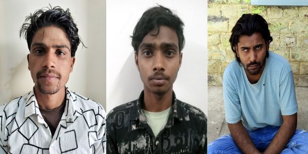 फरीदाबाद पुलिस ने अवैध हथियार सहित तीन युवकों को दबोचा
