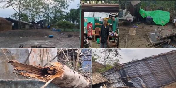 गुवाहाटी समेत असम के कई इलाकों में तूफान का कहर, घरों की छतें उड़ीं, बिजली आपूर्ति ठप